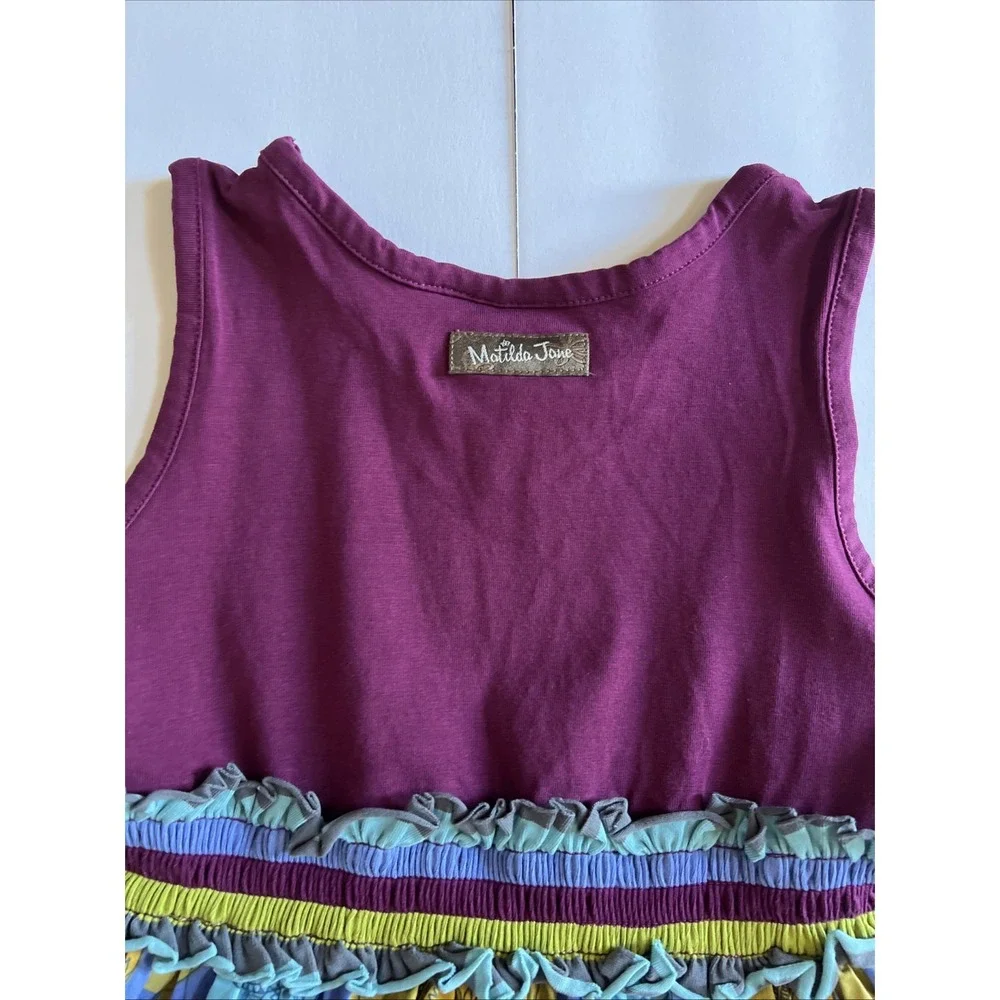 Matilda Jane Gypsy Blue Maggie Stew & Paint By Numbers Plum Dress‎ Sz 4 Set Of 2